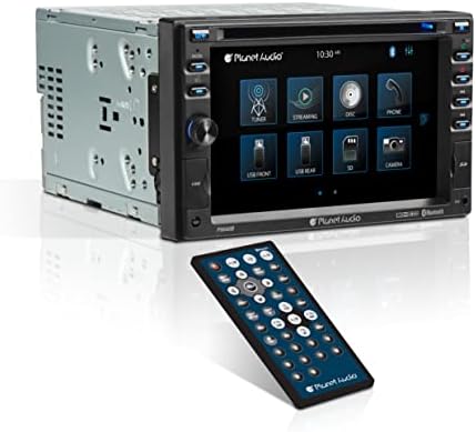 Planet Audio P9640B Sistema estéreo de áudio de carro - DIN DOUL DUPLO DE 6,2 POLEGADO, tela sensível ao toque LCD, áudio Bluetooth