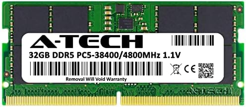A-Tech 32GB RAM compatível com o laptop de jogos ASUS TUF Gaming A15 FA507re | DDR5 4800MHz PC5-38400 SODIMM 2RX8 1.1V 262