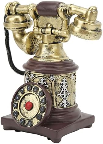 Ornamento de telefone vintage antigo Fecamos, ornamentos decorativos Telefone fáceis de transportar uma ampla aplicação retro para