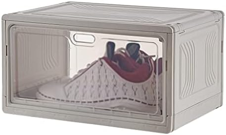 Zhyh Shoe Box gaveta Domeritório Organizador de sapatos Gabinete de sapatos dobráveis ​​para salvamento