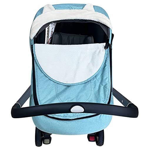Capa do assento do carro para bebês, tampas de assento de carro Longdafei para bebês, capa de carro, capa de inverno infantil na capa do assento para carrinho de carrinho
