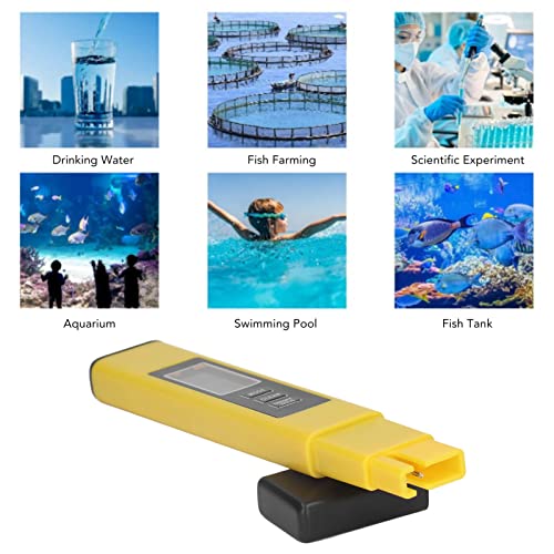 Testador de qualidade da água, medidor TDS Medidor de vidro Exibição de retroilumidade Display Dual Color Prompt