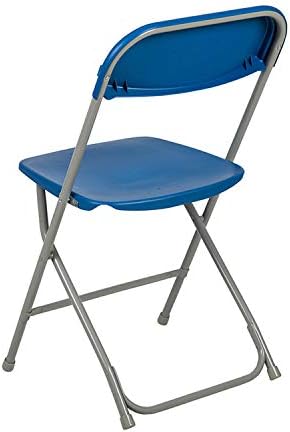 Flash Furniture Hercules Hercules ™ Série Cadeira dobrável de plástico - azul - 10 pacote de 650 lb Capacidade de