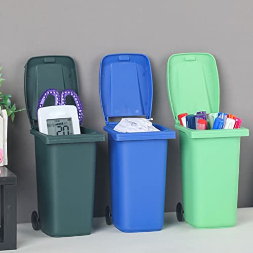 Latas de lata de lixo latas de lata de lixo latas de lixo mini lixo lata 3pcs de mesa de lixo de lixo de desktop bin