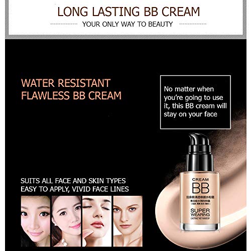Bioaqua Cream BB Super usando durar sem maquiagem Creme impecável de água persistente)