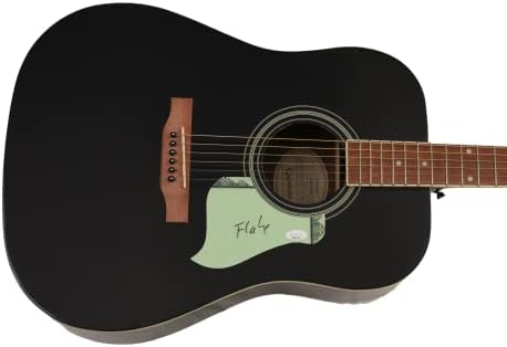 Christian Lorenz Flake assinou autógrafo em tamanho grande Gibson Epiphone Guitar Guitar w/ James Spence Autenticação JSA Coa