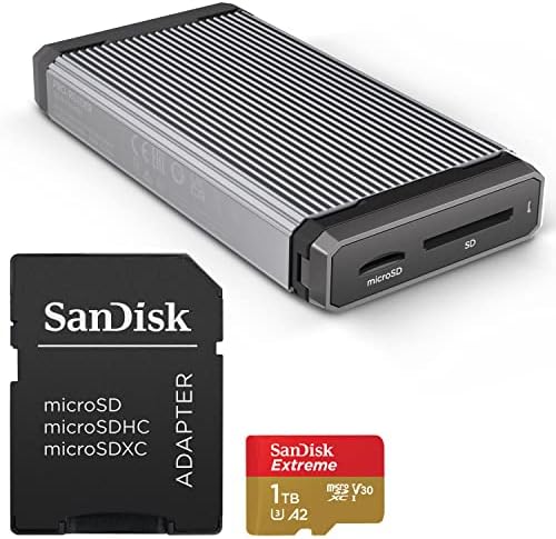 Sandisk 128GB Extreme MicroSDXC UHS -I Memory Card com adaptador - até 190MB/S com Sandisk Professional Pro -Reader SD e MicroSD -