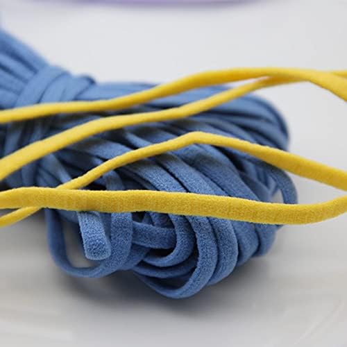 Irisgardenn 5mm Candy Color Fita de faixa elástica plana para a corda de borracha Subra da faixa da faixa Ear pendurado corda Diy Craft Costure