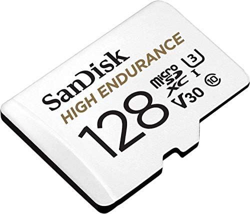 Sandisk 128GB High Endurance Video Video Card MicrosDXC para Dash Cams Funciona com Garmin Mini, 56, 66W Dash Cameras Bundle