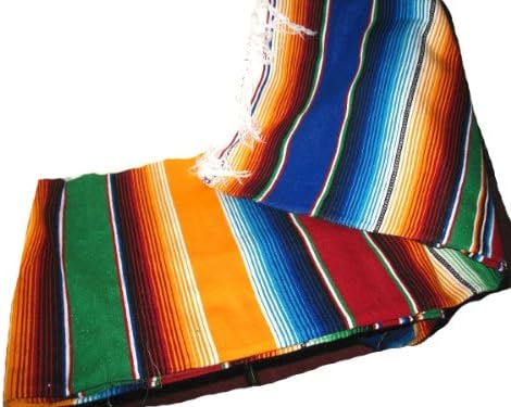 Grandes cobertores mexicanos autênticos cobertores de sera coloridos variados