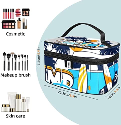 Organizador da bolsa de maquiagem de viagem, bolsa de armazenamento de higiene de higiene de cosméticos à prova d'água