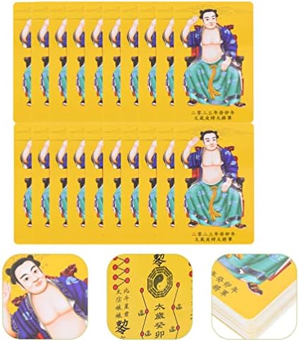 Decoração de decoração de casa operitacx decoração de casa 25pcs feng shui 2023 amuleto chinês Ano lunar chinês das cartas de coelho Bênção da placa para boa sorte de sorte