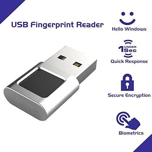 Leitor de impressão digital USB Mini scanner de impressão digital PC DONGLE Windows Hello Finger Imprint para laptop para PC