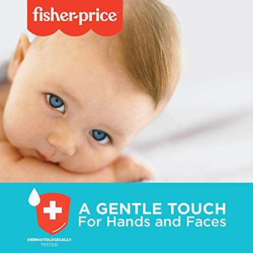Fisher Price Baby Wipes sem séculos, hipoalergênicos e fraldas de água de água para o recém -nascido e a pele sensível