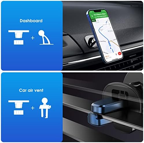 Odbowuge Magnetic Telepher, montagem de carros MagSafe para iPhone 14/13, Acessórios seguros da MAG, iPhone 14 Car Mount Dashboard