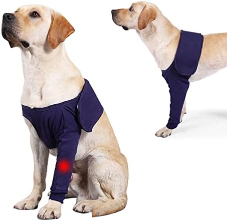 2 PCS Manga de cão para a perna para parar de lamber, cães respiráveis ​​suportes de ombro protetor de cotovelo de