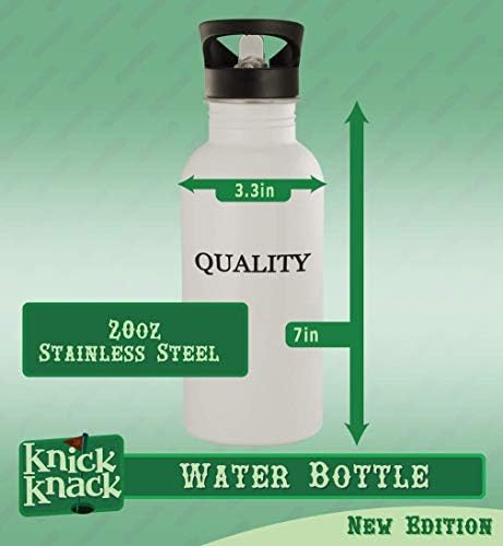 Presentes Knick Knack tem jaculação? - 20 onças de aço inoxidável garrafa de água, prata
