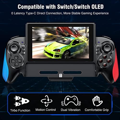 Switch Controller para Nintendo Switch Pro Controller Switch OLED, Switch Controller Grip Grip Ergonomic Handheld Switch Controller