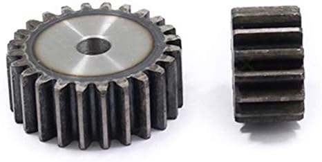 XMeifeits Industrial Gear 2pcs 2,5m 18/19TEATH Spur Gear Carbon 45# Aço Micro Motor Peças de transmissão Caixa de engrenagem Peças de acasalamento CNC Robot Acessórios