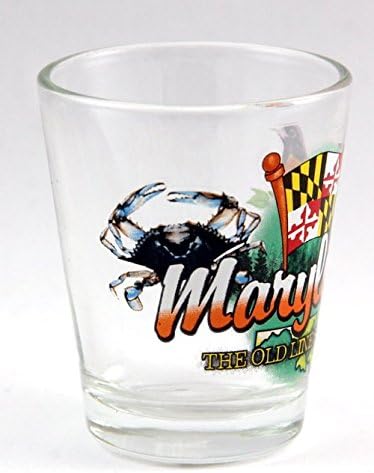 Maryland Old Line State Elements Shot Glass