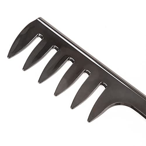 Pente de dente largo pente duplo e lados Profissional Retro Styling Tool para uso em casa barbearia de salão