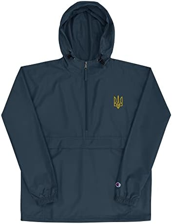 Ucrânia Tryzub Bordeded Champion Packable Jacket, Airways Apparel