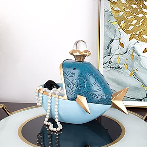 DHTDVD Simplicidade Ornamento de baleia azul Decoração caseira Candy Bandejas de alimentos caixas de casamento decoração