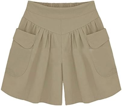 Vickyleb Women's Hight Cargo Shorts Casual Golf Athletic shorts ativos leves bolsos de zíper seco rápido