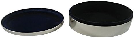 Caixa de jóias oval de polvo texturizada em tonificação prateada
