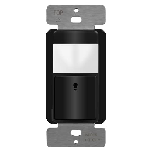 TopGreener PIR Motion Sensor Switch, detector de nível de luz ambiente, nenhum neutro necessário, 5a, 150W LED/CFL,