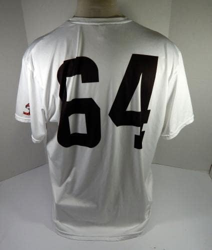 Cleveland Browns #64 Game usou White Practice Workout Shiry Jersey 3xl DP45216 - Jerseys de jogo NFL não assinado
