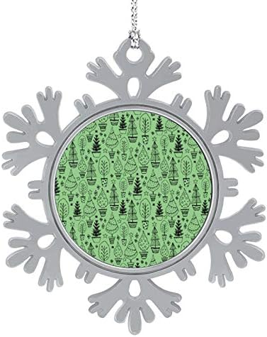 Ornamento de metal desenhado natal pinho verde vermelho natal 2020 casa para decorações de árvore de Natal de árvore de Natal