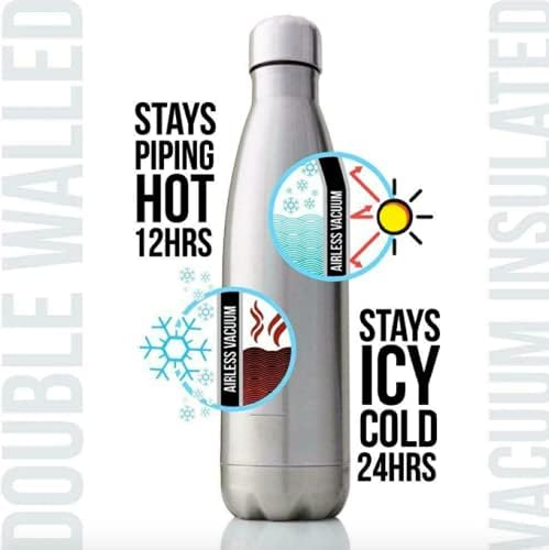 Keith Scott Shop Shop Body Water Bottle 16 Oz Canteen Térmito Presente, para fazer um presente engraçado para homens e mulheres, bebidas de ginástica esportiva, 500ml