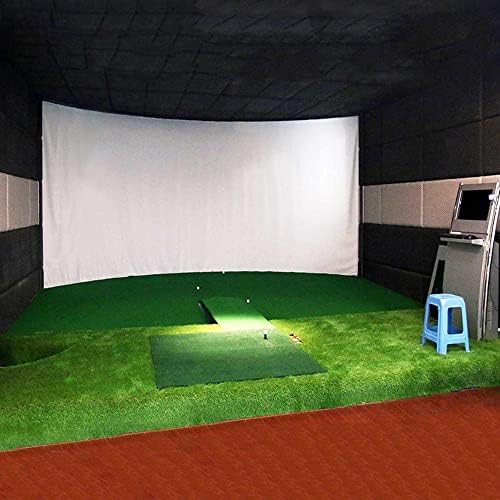 Zlxdp Golf Ball Simulator Impact Exibição Tela de projeção de projeção de pano branco material de golfe Golf Golf Golf Alvo