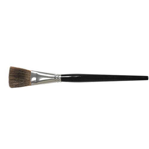 Weiler 41018 Brush de marcação plana de 1/4 , cabelo de boi, comprimento de acabamento de 7/8, alça redonda, feita nos EUA