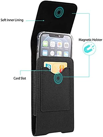 Portador do telefone celular Suporte da correia com slot de cartão compatível com Apple iPhone 14 13 12 11 Pro Xr XS Samsung Galaxy