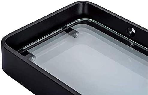 Prateleira multifuncional de YGCBL, prateleira de vidro de banheiro de 13,8 polegadas, prateleira organizadora montada na