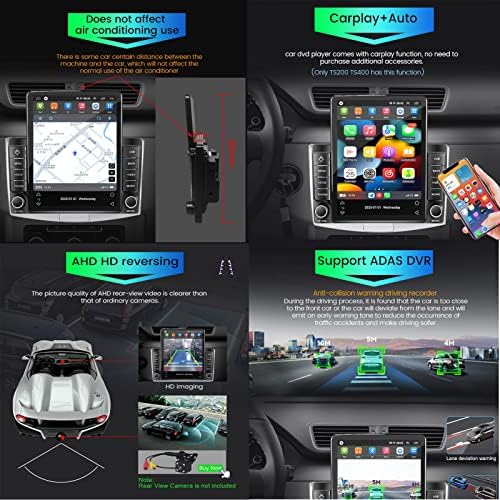 DIYAGO MEN 9,5 polegadas Screen Car GPS Navegação para iPhone e Android Phone, Multimídia de carro para Subaru Forester 4 SJ Impreza XV WRX 2015-2017, sistema de estéreo de vídeo automático