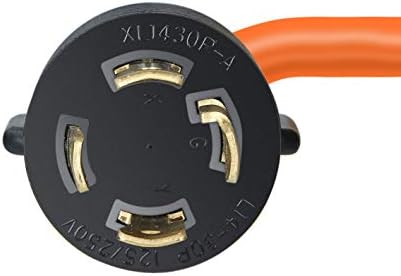 NEMA L14-30P a 6-50R Adaptador de soldador de cabo de alimentação do gerador 3, 3 fios 125/250V 18 polegadas de comprimento