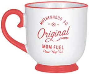 Caneca de café da Amici Home Materny | Mamãe combustível | Café, café com leite, chá e xícaras de chocolate quente | Cerâmica