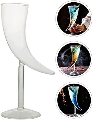 Hemoton Decor Table Cocktail Glass Creative Moon Shaped Coquetel Glass Goble para Copo de Coquetel de Champagne para Bar Tabel de Casamento Home Turquia