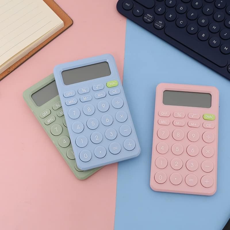 Quul 8 Digit Desk Mini Calculator Big Button Ferramenta de contabilidade financeira adequada para alunos da escola (cor: a, tamanho