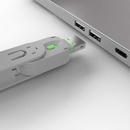 Lindy USB Port Blocker - pacote de 4, verde