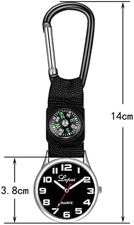 Ganfanren Sport Outdoor Quartz Pocket Watch With Compass Pingente Clock Nylon Strap Gabiner Pocket Clock Gifts Gifts
