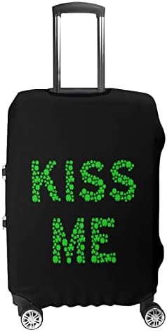 Beije -me Shamrock Clover Luggage Capa