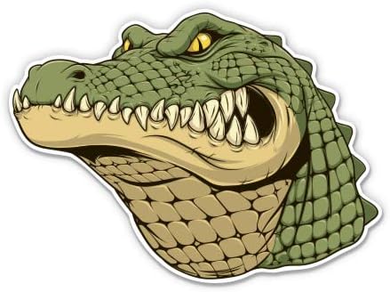 Green Alligator Gator - adesivo de vinil de 3 - para laptop para laptop para laptop water garrafa - decalque à prova d'água