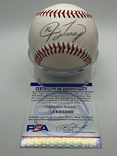 Jim Tracy Los Angeles Dodgers assinou o logotipo do Autograph Baseball PSA DNA - bolas de beisebol autografadas