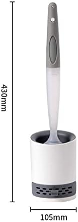 Escovas de vaso sanitário knfut e suportes ， escova de vaso sanitário de silicone para escova de vaso sanitário montada na parede do banheiro com escova de limpeza de banheiro de canto do suporte para casa