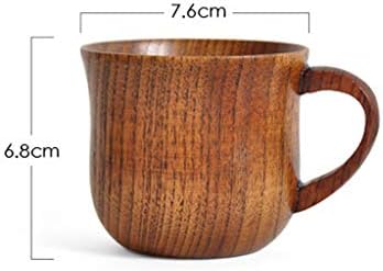 Dbylxmn Coffee caneca de sublimação suco de suco de caneca copo de cerveja de chá de madeira de madeira natural de