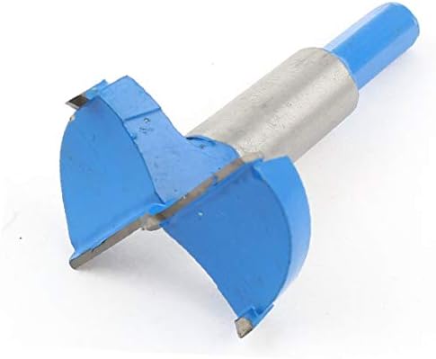 X-Dree Carpenters Carboneto com ponta de 42 mm Diâmetro de perfuração Tom de chato Bit Bit Bit Blue Silver (Diámetro de Perforación